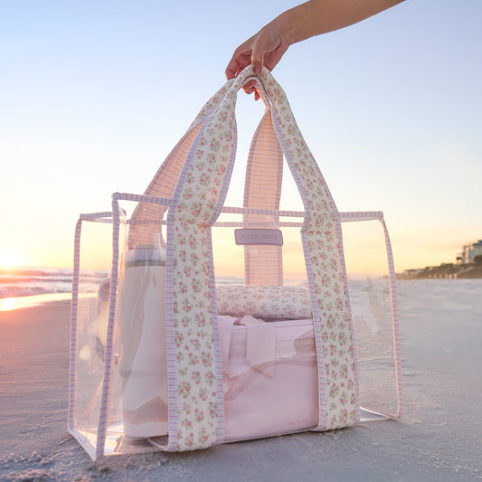 The Tote Duo - Something Navy Twilly & Clear Quilted Ditsy Floral