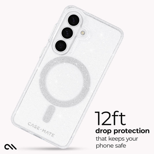 Sheer Twinkle Silver with Magnet - Galaxy S26