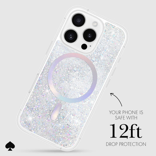 kate spade new york Liquid Glitter Opal Iridescent MagSafe - iPhone 16 Pro