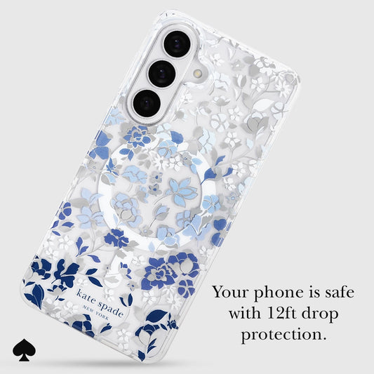 kate spade new york Flowerbed Blue with Magnet - Galaxy S26+