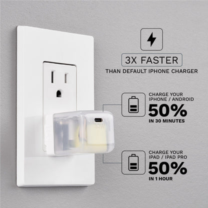 Fuel 30W Translucent Wall Chargers (Multicolor 4 Pack)