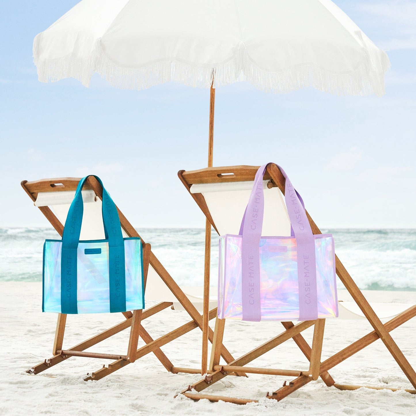 The Tote Duo- Soap Bubble Jelly Tote + Emerald Blue Soap Bubble Jelly Tote