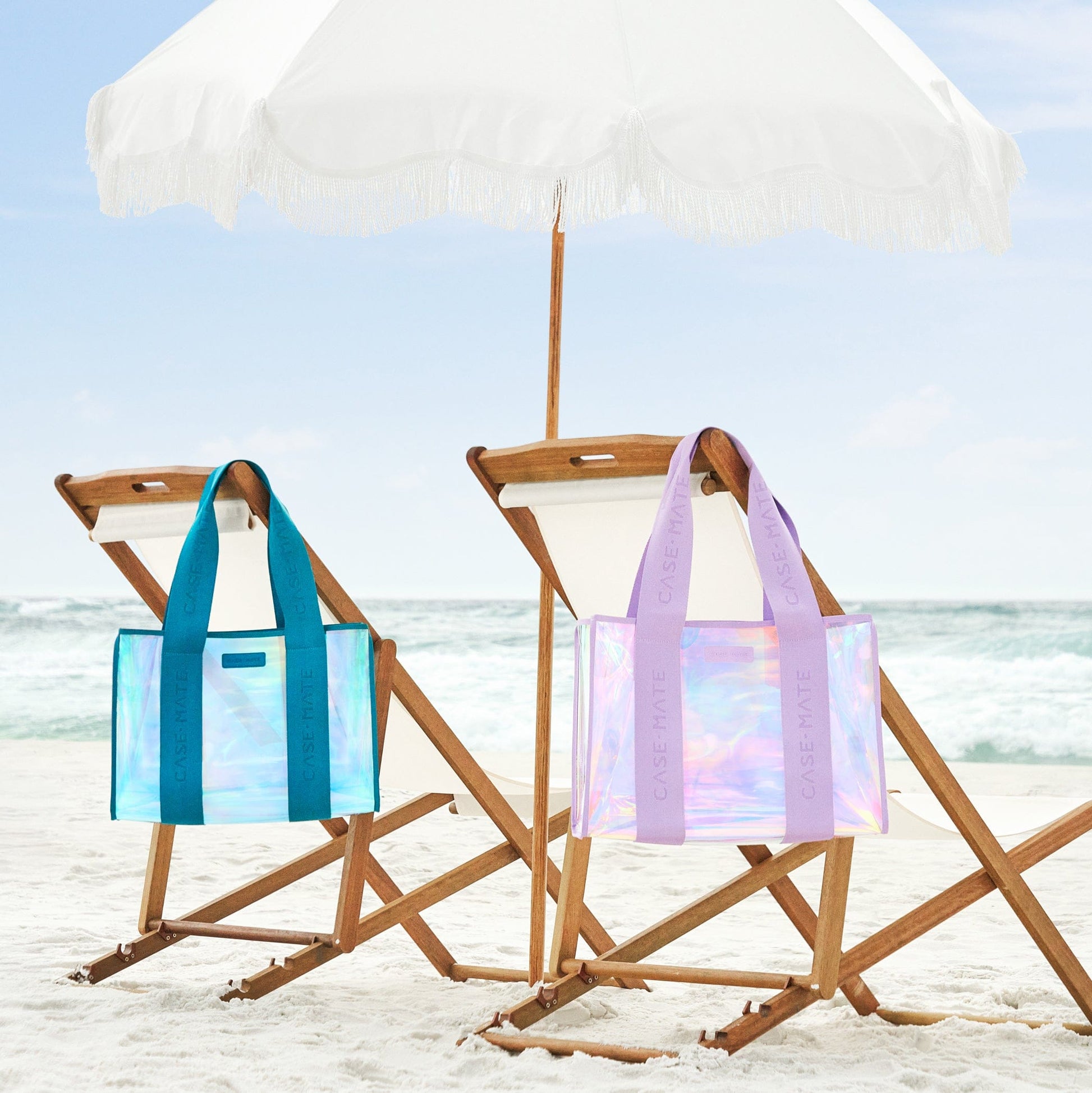 The Tote Duo- Soap Bubble Jelly Tote + Emerald Blue Soap Bubble Jelly Tote
