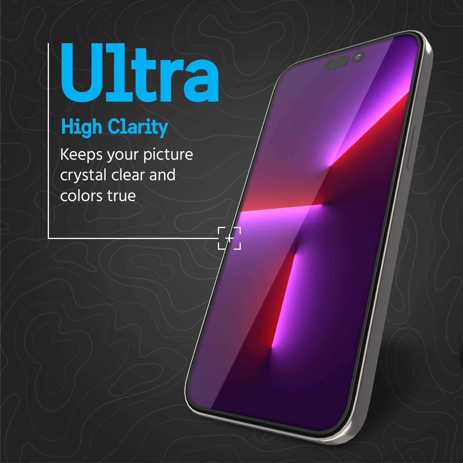 Pelican Ultra Glass Screen Protector - iPhone 14 Pro
