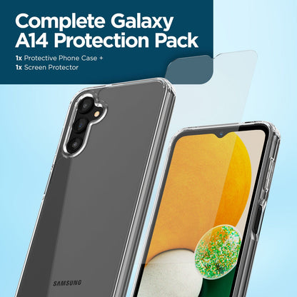 Tough Clear Case + Screen Protector - Samsung Galaxy A14 5G