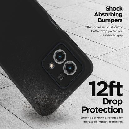 Tough Black Case + Screen Protector - Moto G Stylus 5G 2023