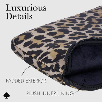 kate spade new york Classic Leopard Puffer Sleeve - Laptop Sleeve 16"