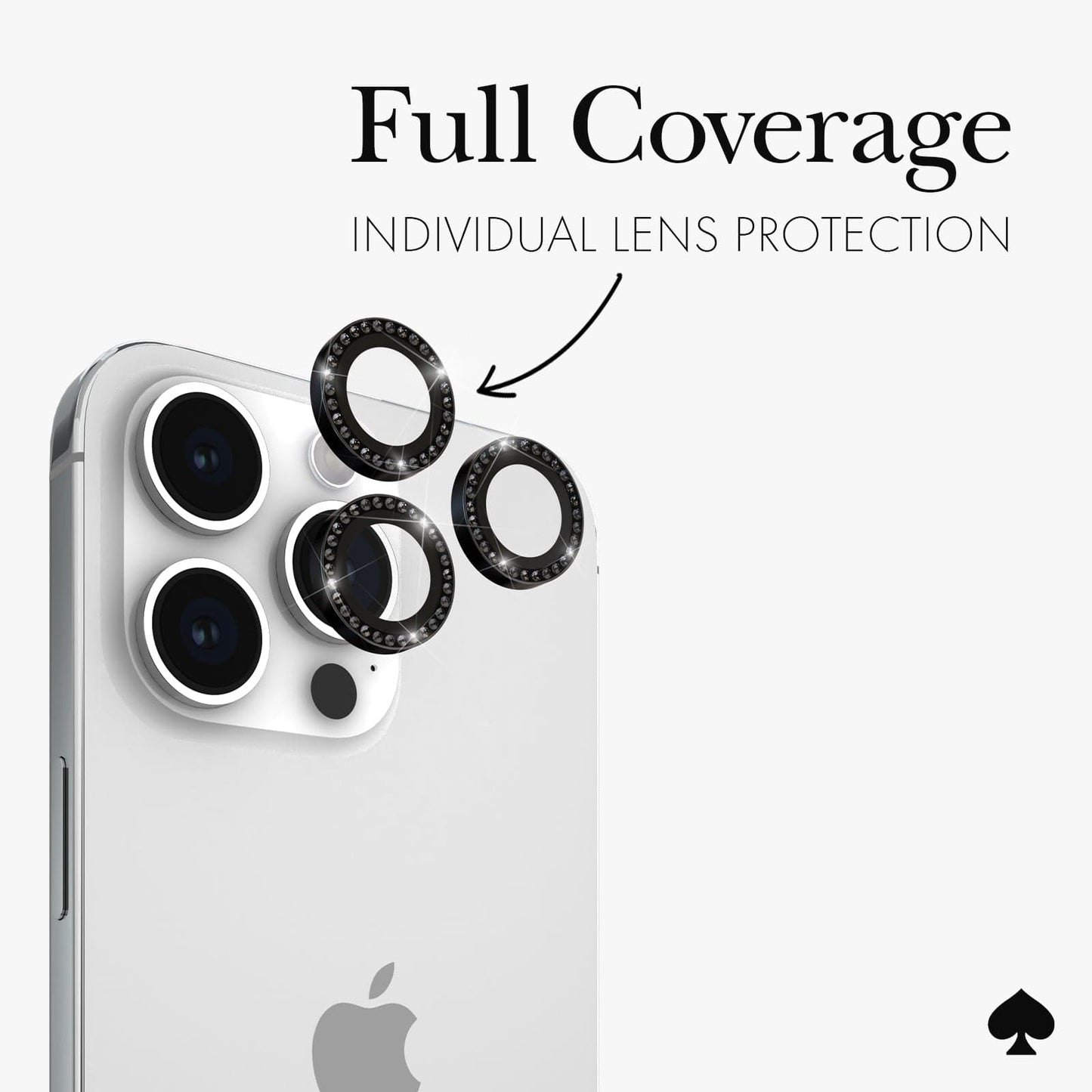 kate spade new york Camera Lens Protector Set in Stone Nightfall - iPhone 15 Pro / Pro Max