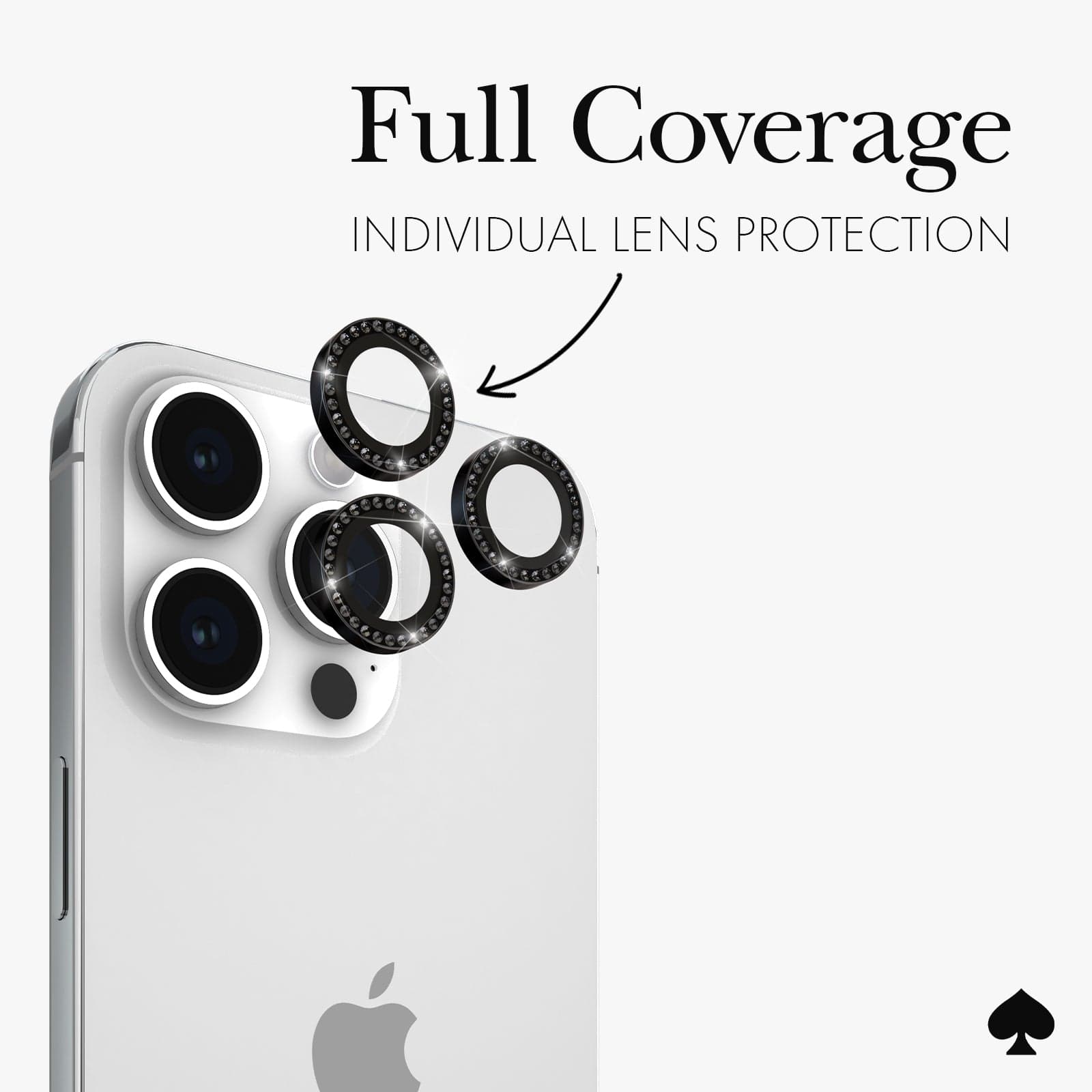 kate spade new york Camera Lens Protector Set in Stone Nightfall - iPhone 15 Pro / Pro Max