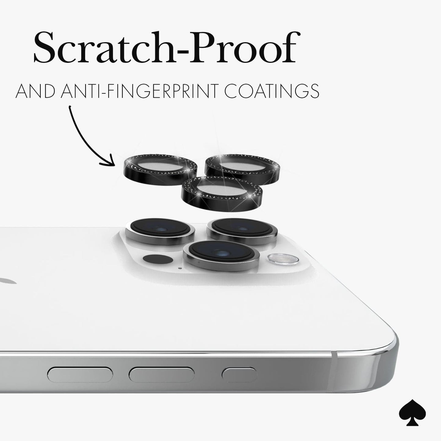 kate spade new york Camera Lens Protector Set in Stone Nightfall - iPhone 15 Pro / Pro Max
