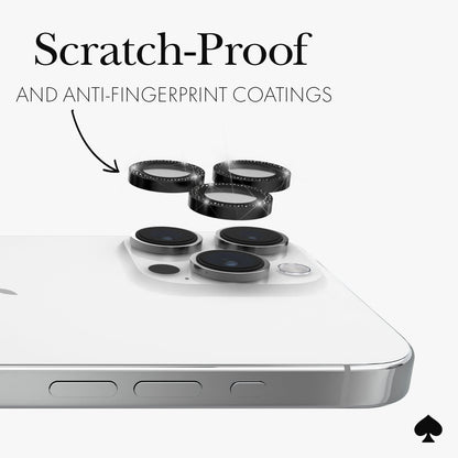 kate spade new york Camera Lens Protector Set in Stone Nightfall - iPhone 15 Pro / Pro Max
