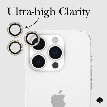 kate spade new york Camera Lens Protector Set in Stone Gold - iPhone 14 Pro / Pro Max
