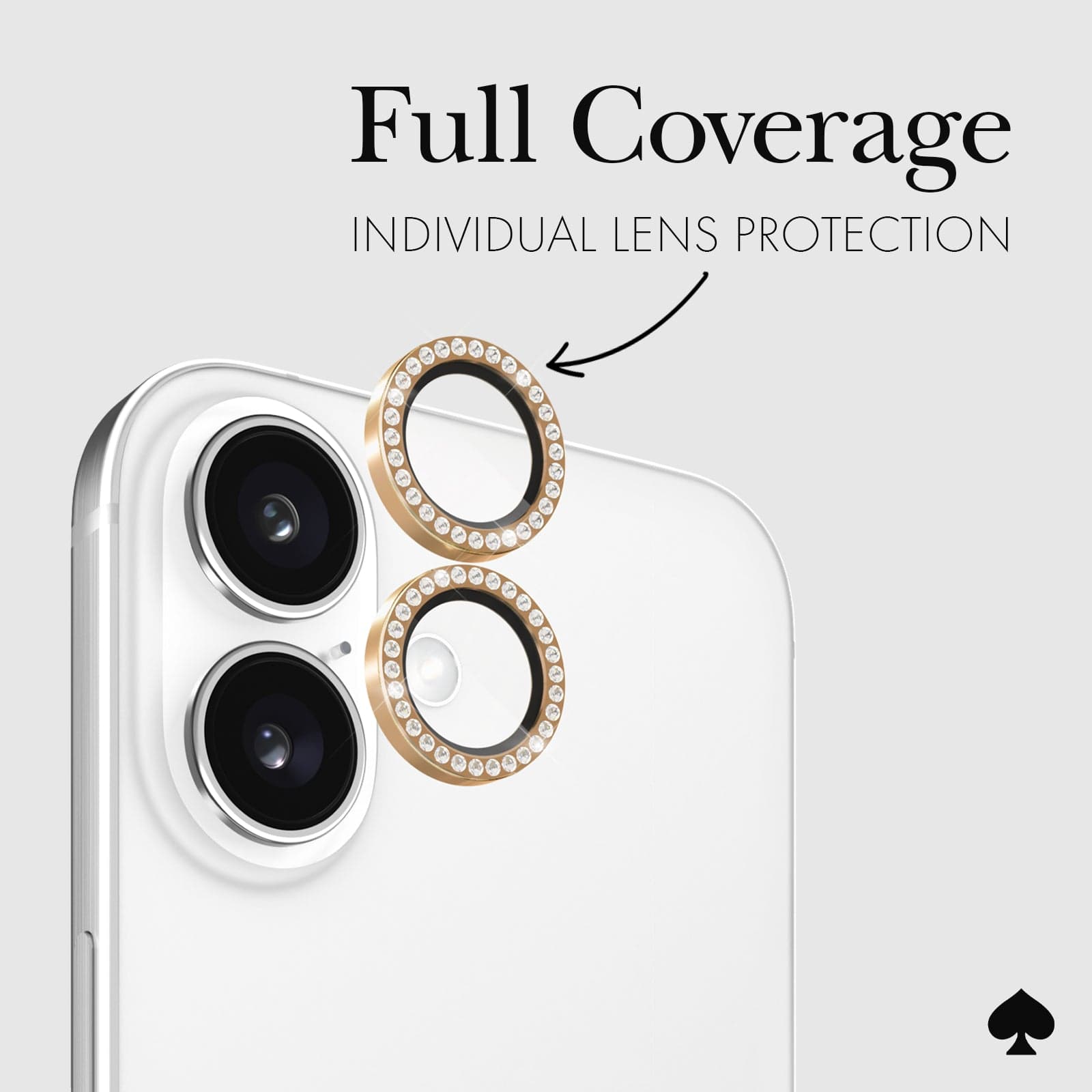 kate spade new york Camera Lens Protector Set in Stone - iPhone 16 / 16 Plus