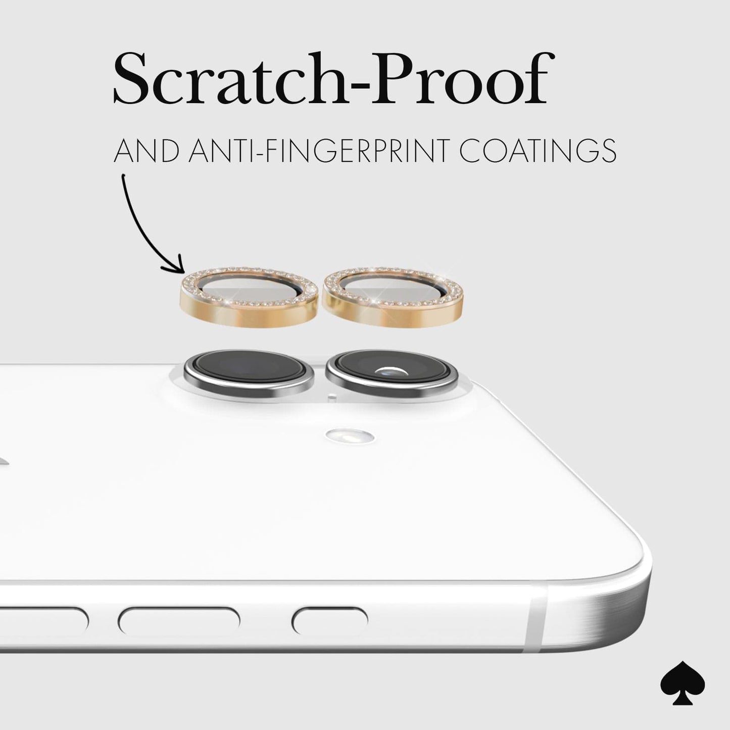 kate spade new york Camera Lens Protector Set in Stone - iPhone 16 / 16 Plus