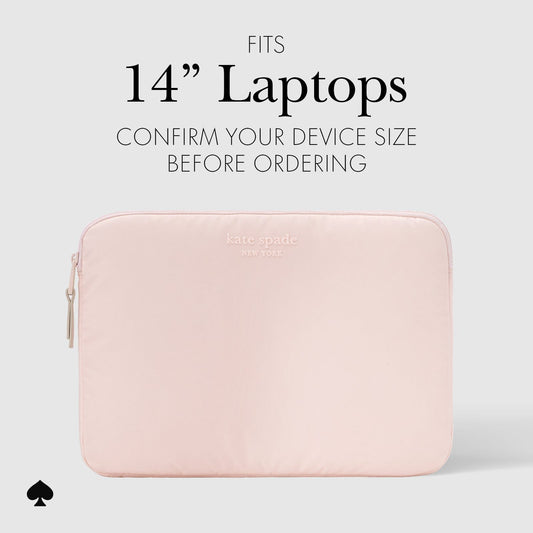 kate spade new york Chalk Pink Puffer Sleeve - Laptop Sleeve 14"