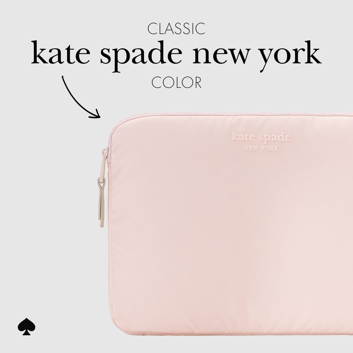 kate spade new york Chalk Pink Puffer Sleeve - Laptop Sleeve 16"