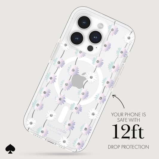 kate spade new york Tough Daisy Chain Iridescent MagSafe - iPhone 15 Pro