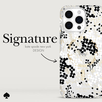 kate spade new york Multi Floral Black and White MagSafe - iPhone 15 Pro Max