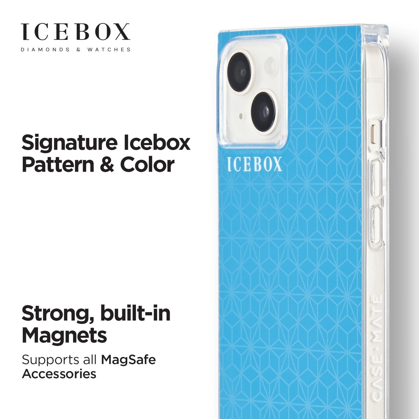 Icebox Facet Blue Gold (MagSafe) - iPhone 14