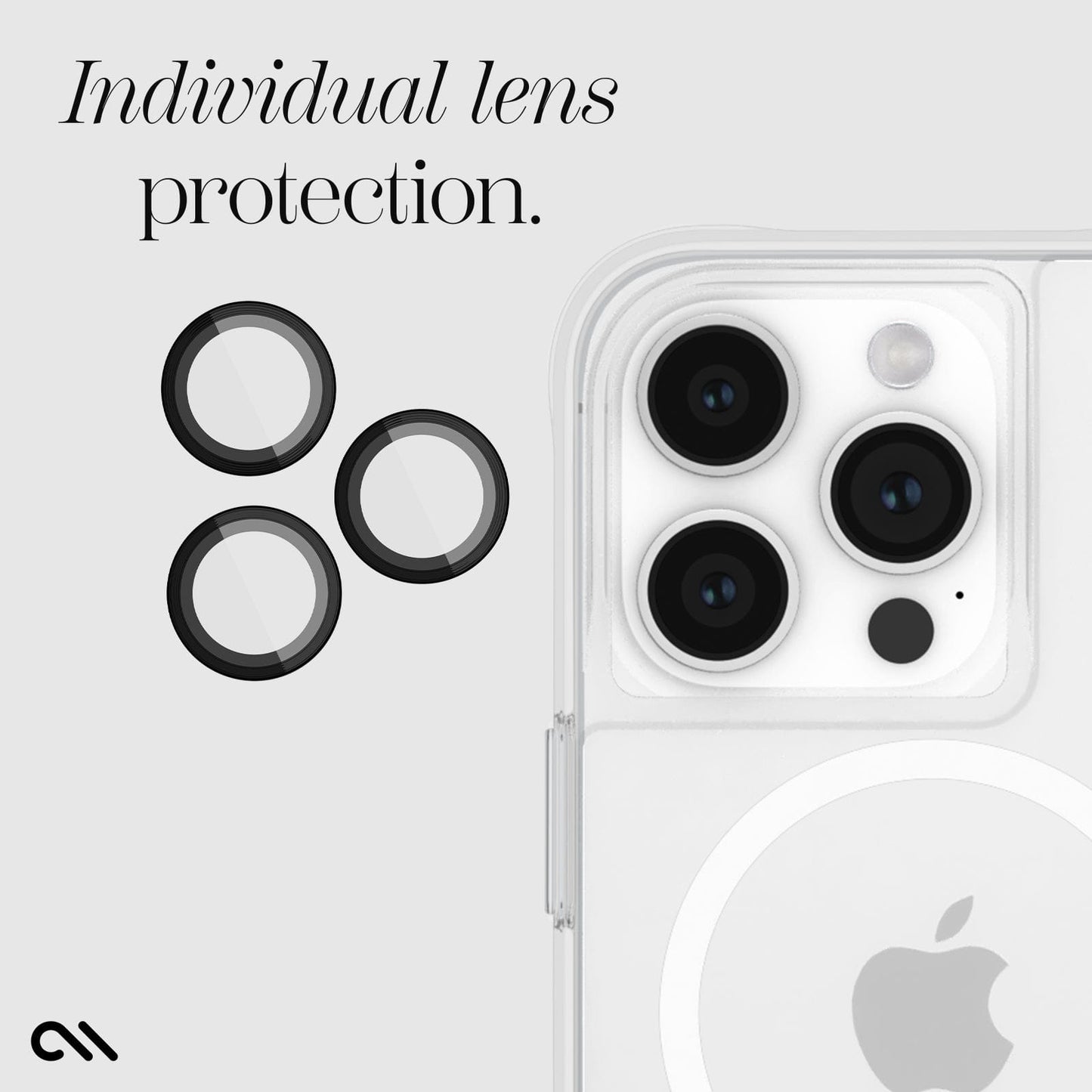 Camera Lens Protector Black - iPhone 15 Pro / 15 Pro Max