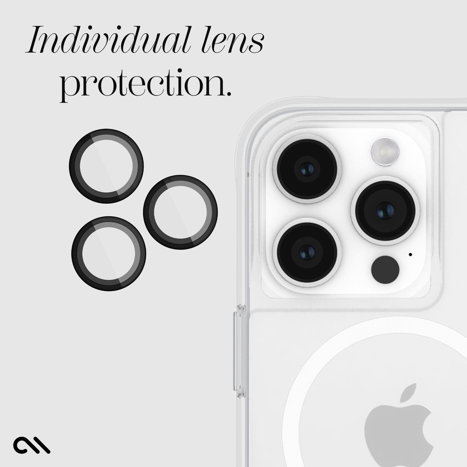 Camera Lens Protector Black - iPhone 15 Pro / 15 Pro Max