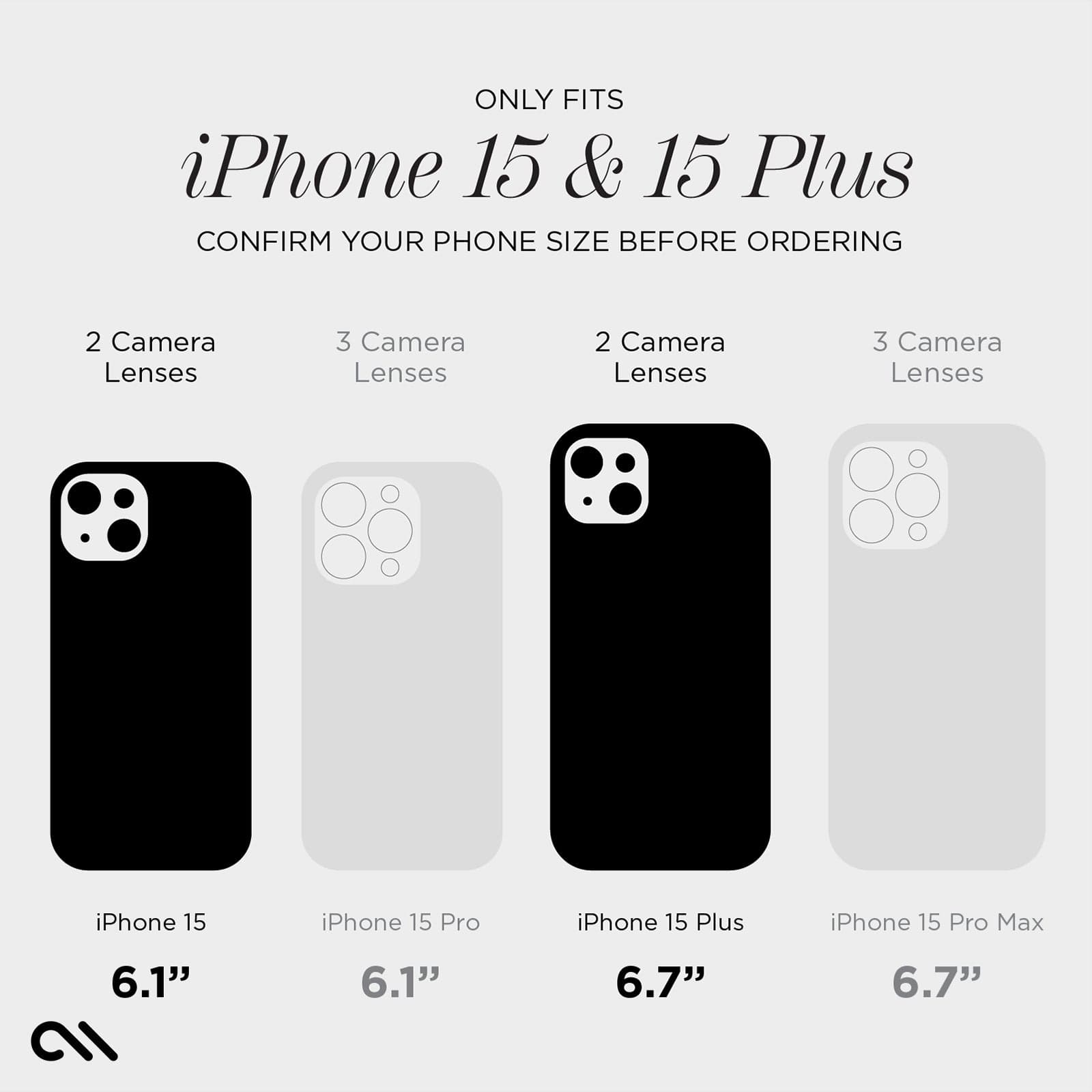 Camera Lens Protector Black - iPhone 15 / 15 Plus