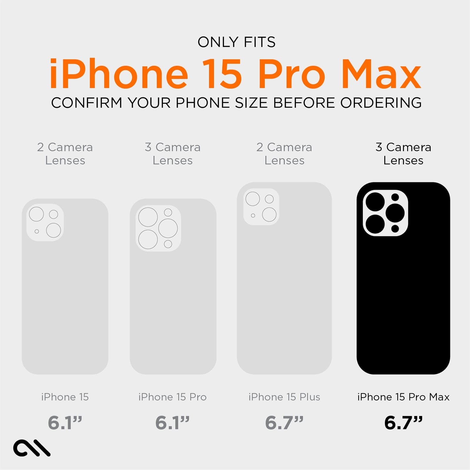 Tough Grip D3O® Black MagSafe - iPhone 15 Pro Max