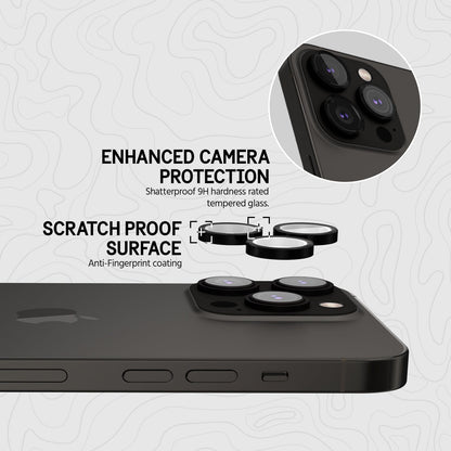 Pelican Camera Lens Protector (Black) - iPhone 14 Pro / 14 Pro Max
