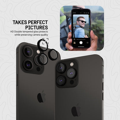 Pelican Camera Lens Protector (Black) - iPhone 14 Pro / 14 Pro Max