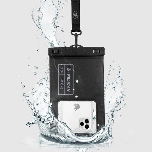 Pelican Marine Waterproof Floating Pouch XL (Stealth Black) - Phone Pouch