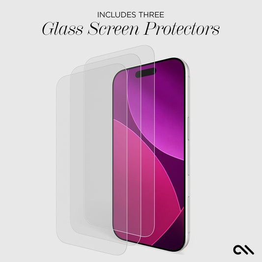 Easy Apply Glass Screen Protector 3 Pack - iPhone 17 Pro Max