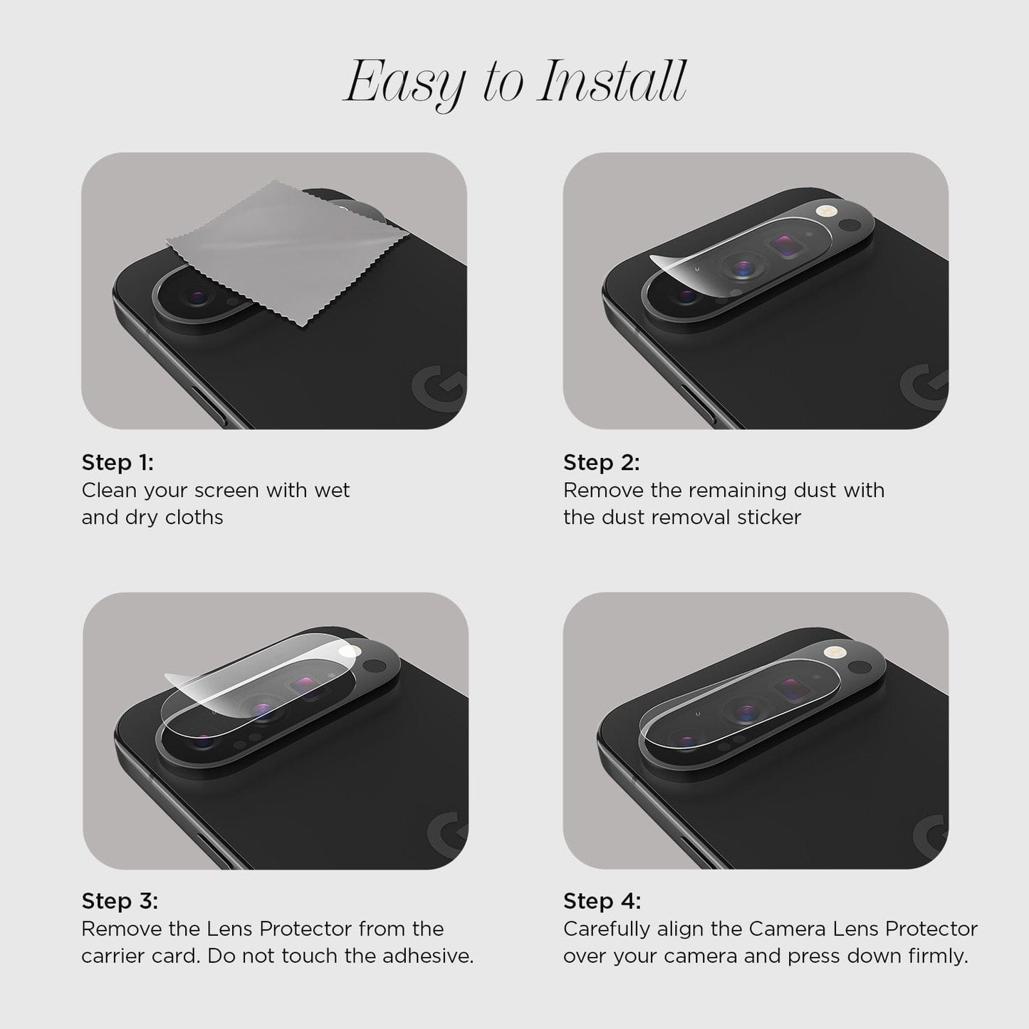 Glass Camera Lens Protector - Pixel 10