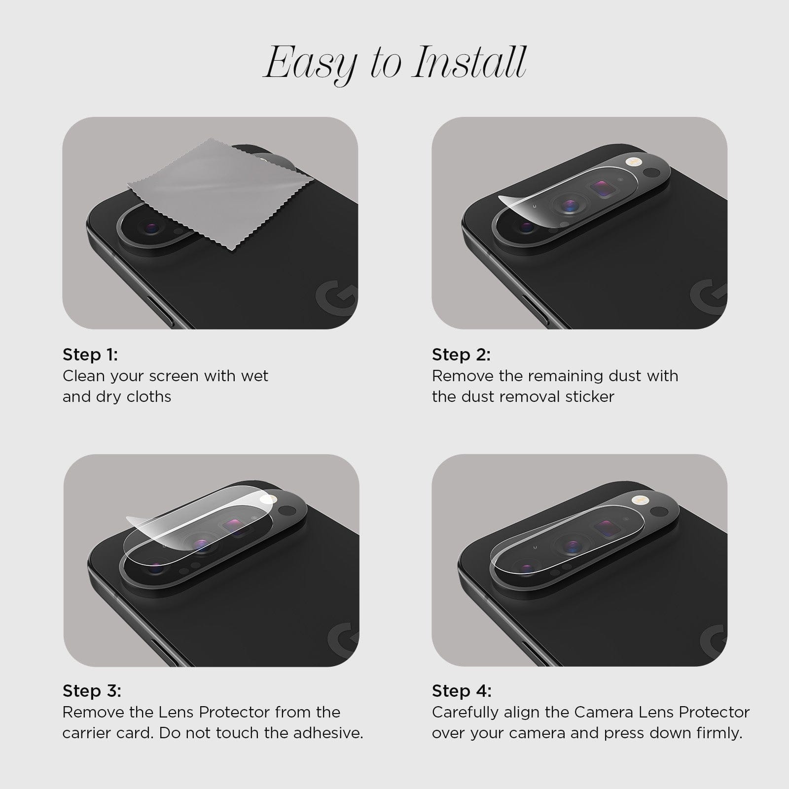 Glass Camera Lens Protector - Pixel 10