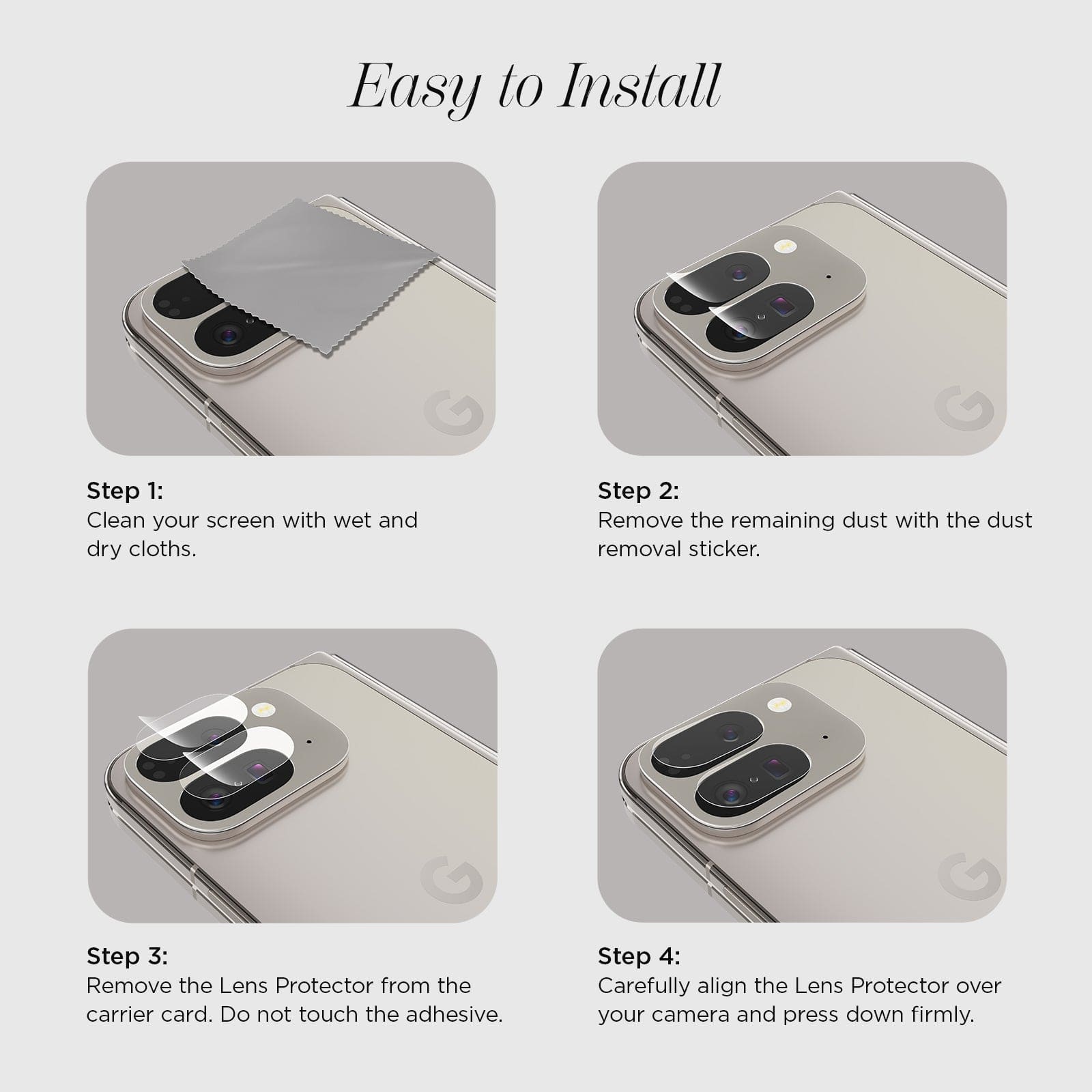 Glass Camera Lens Protector - Pixel 9 Pro Fold