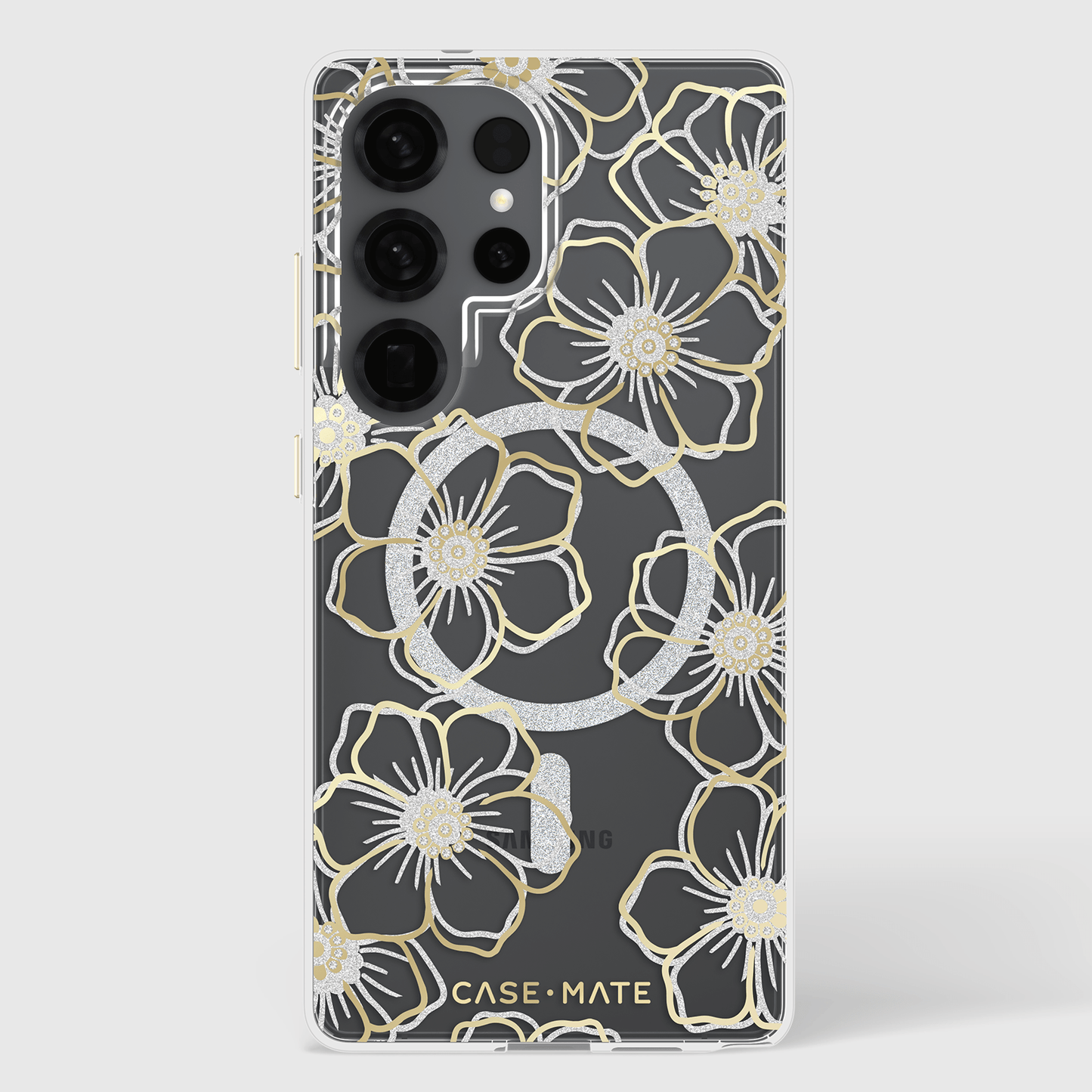 Floral Gems with Magnet- Galaxy S25 Ultra