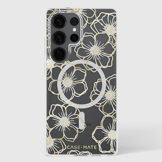 Floral Gems with Magnet- Galaxy S25 Ultra