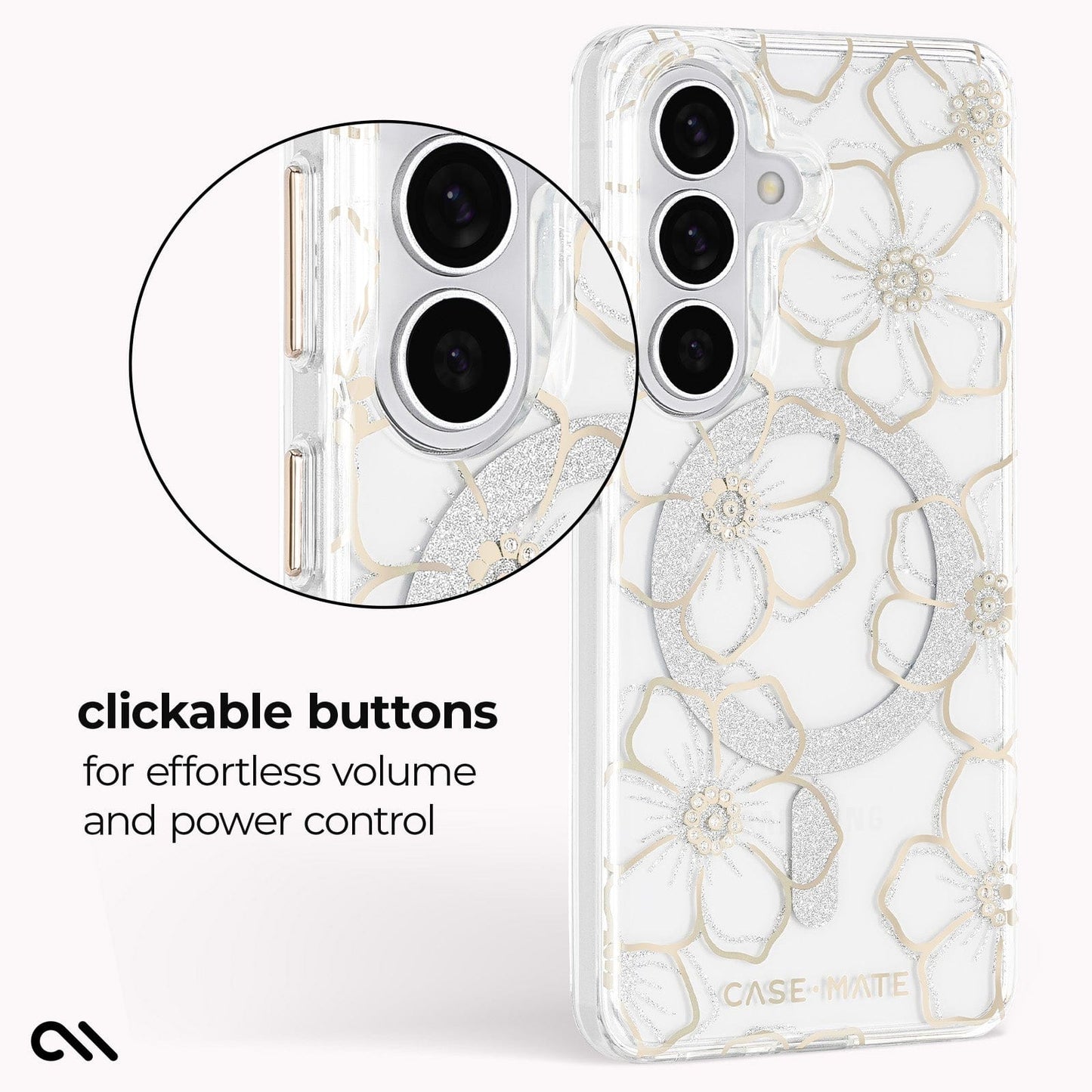 Floral Gems with Magnet - Galaxy S26