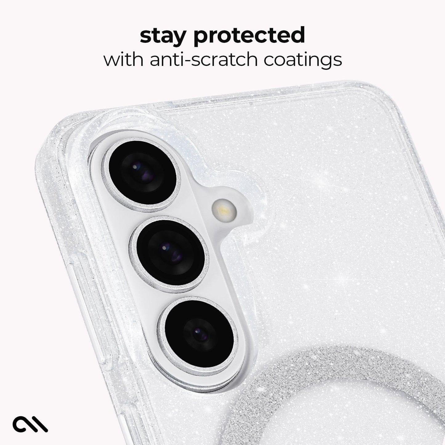 Sheer Twinkle Silver with Magnet - Galaxy S26