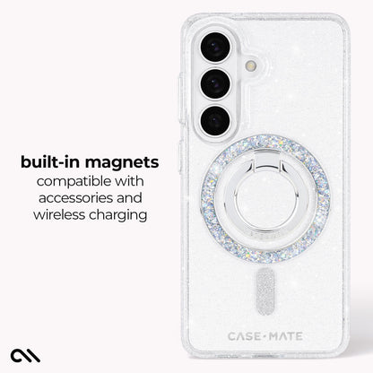 Sheer Twinkle Silver with Magnet - Galaxy S26