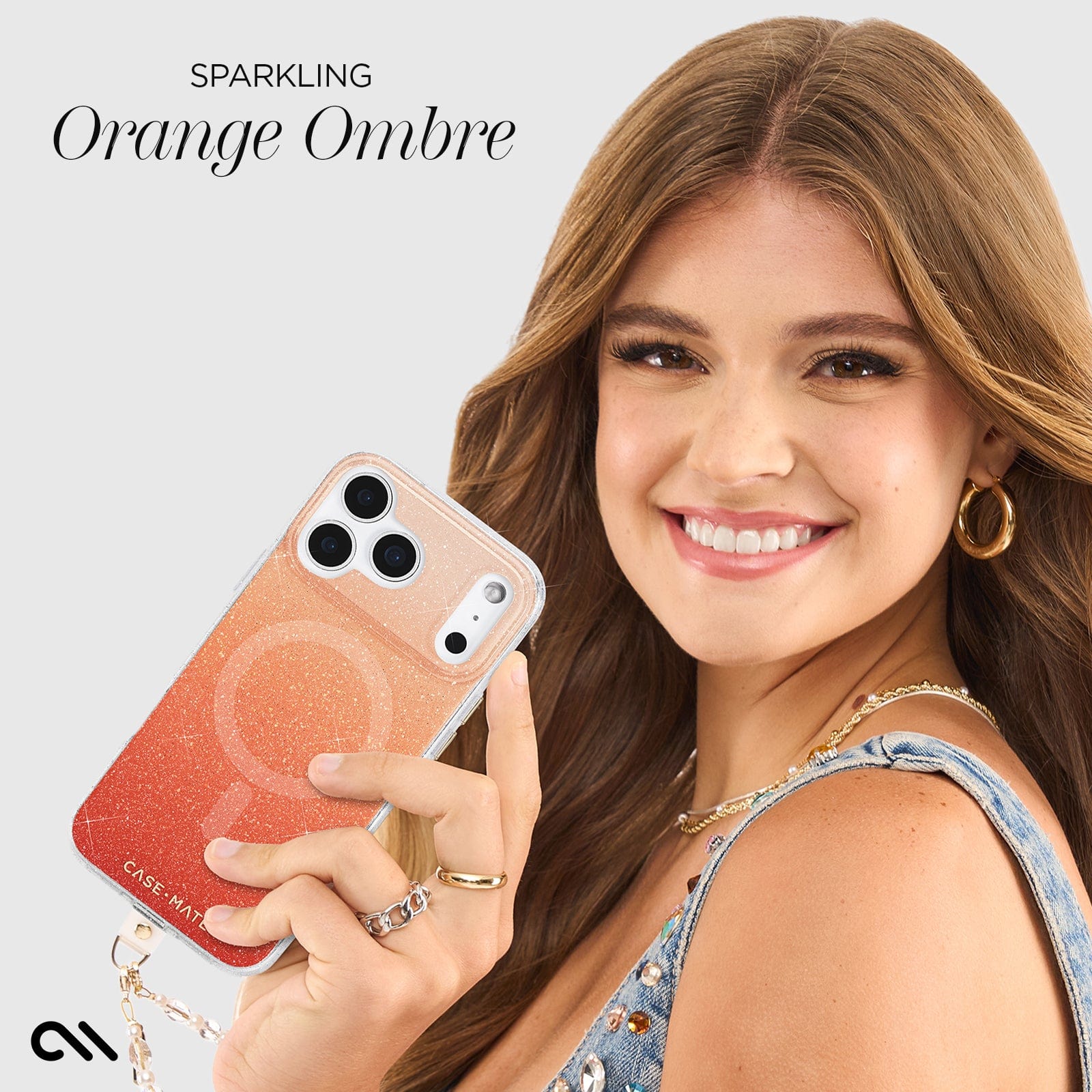 Sheer Twinkle Orange Ombré MagSafe - iPhone 17 Pro Max