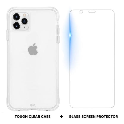 Tough Clear Case + Screen Protector - iPhone 11 Pro