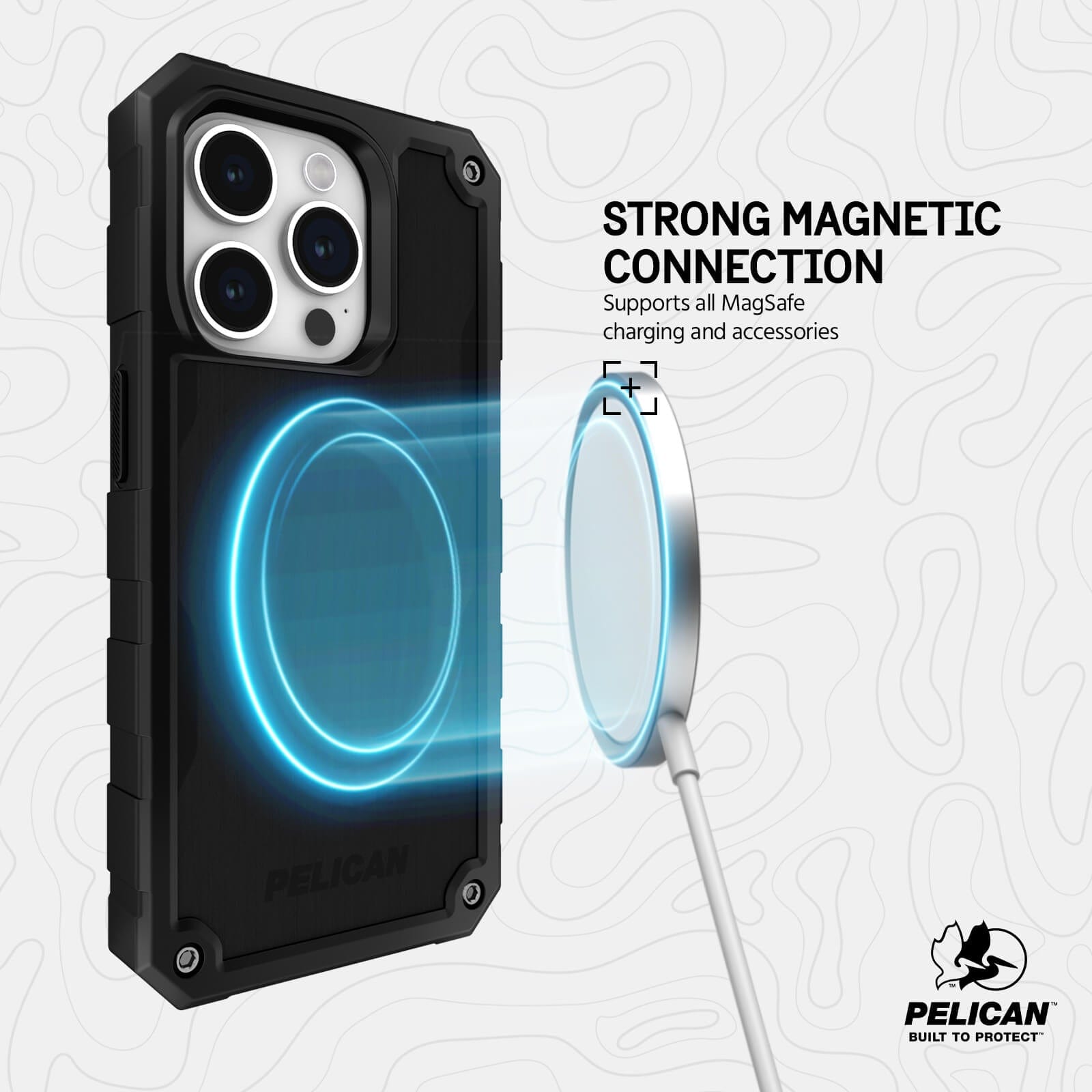Pelican Shield Brushed Aluminum MagSafe - iPhone 15 Pro