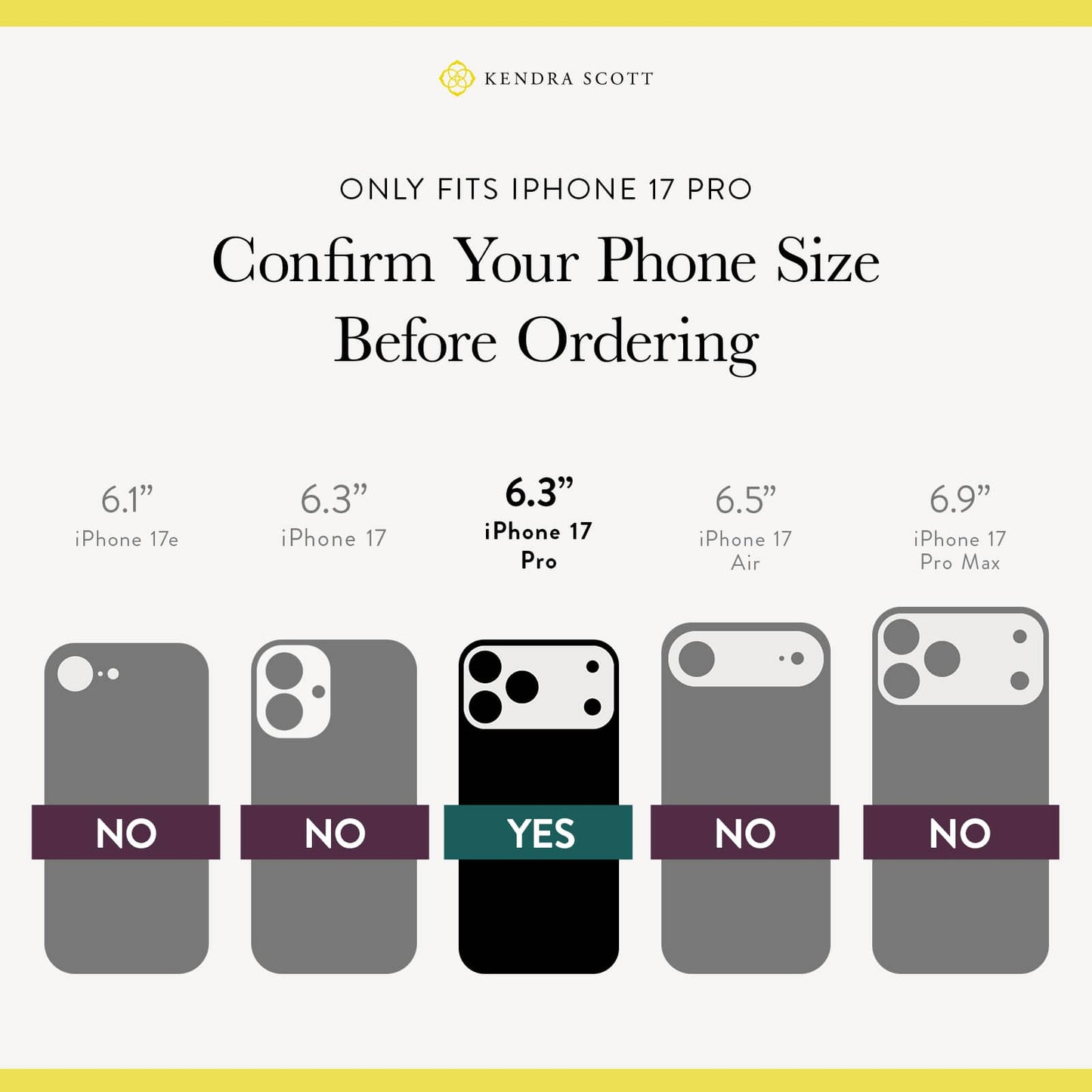 Kendra Scott Ivory Pearl MagSafe - iPhone 17 Pro