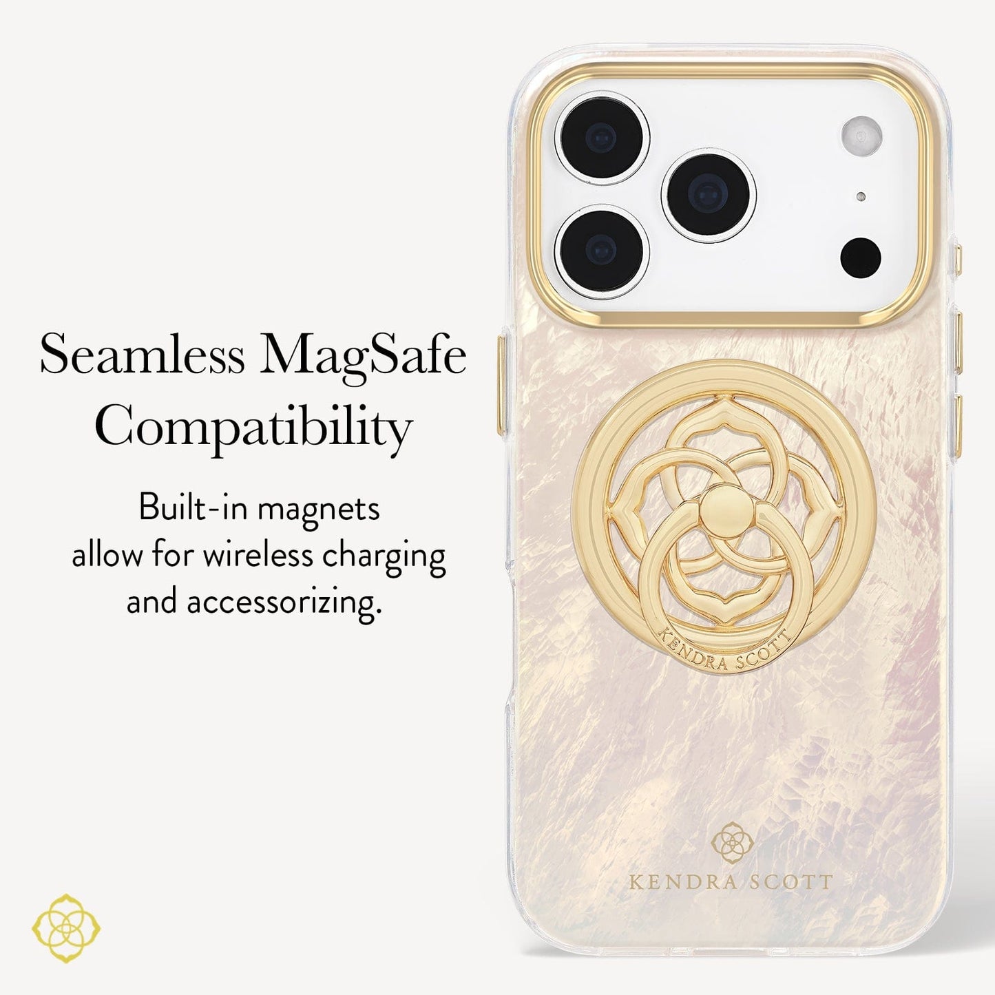Kendra Scott Cream Pearl MagSafe - iPhone 17 Pro Max