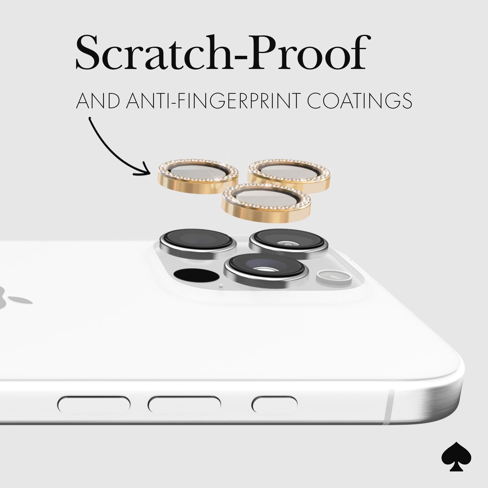 kate spade new york Camera Lens Protector Set in Stone - iPhone 16 Pro / 16 Pro Max