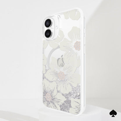 kate spade new york Liquid Glitter Hollyhock MagSafe - iPhone 16 Plus