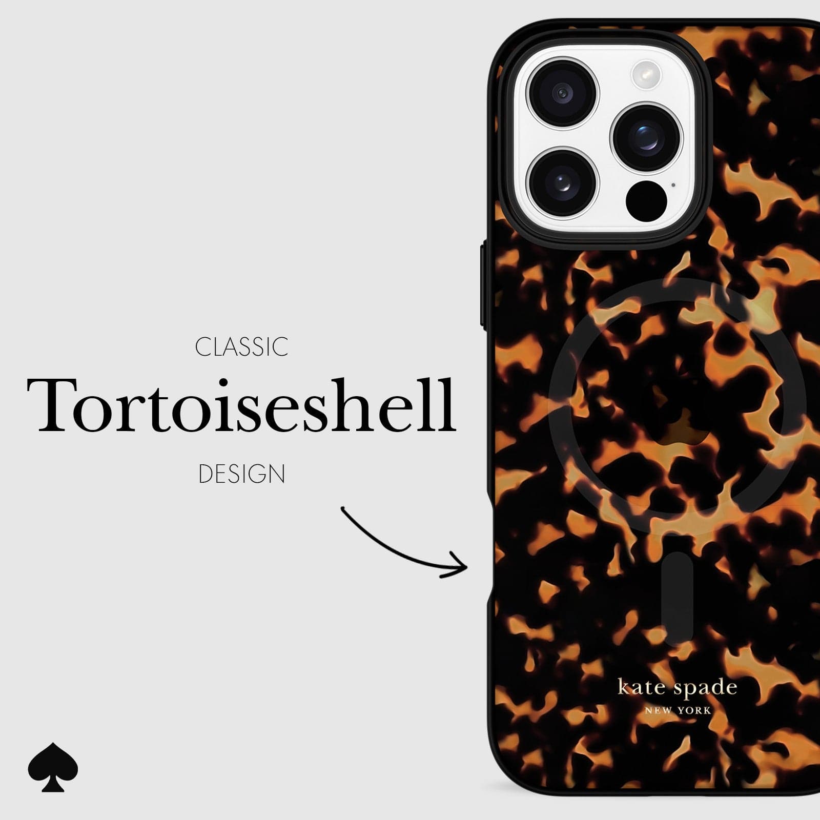 kate spade new york Tortoiseshell MagSafe - iPhone 16 Pro Max