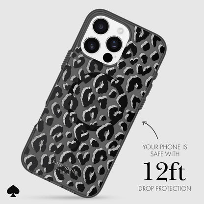 kate spade new york Black City Leopard MagSafe - iPhone 16 Pro Max