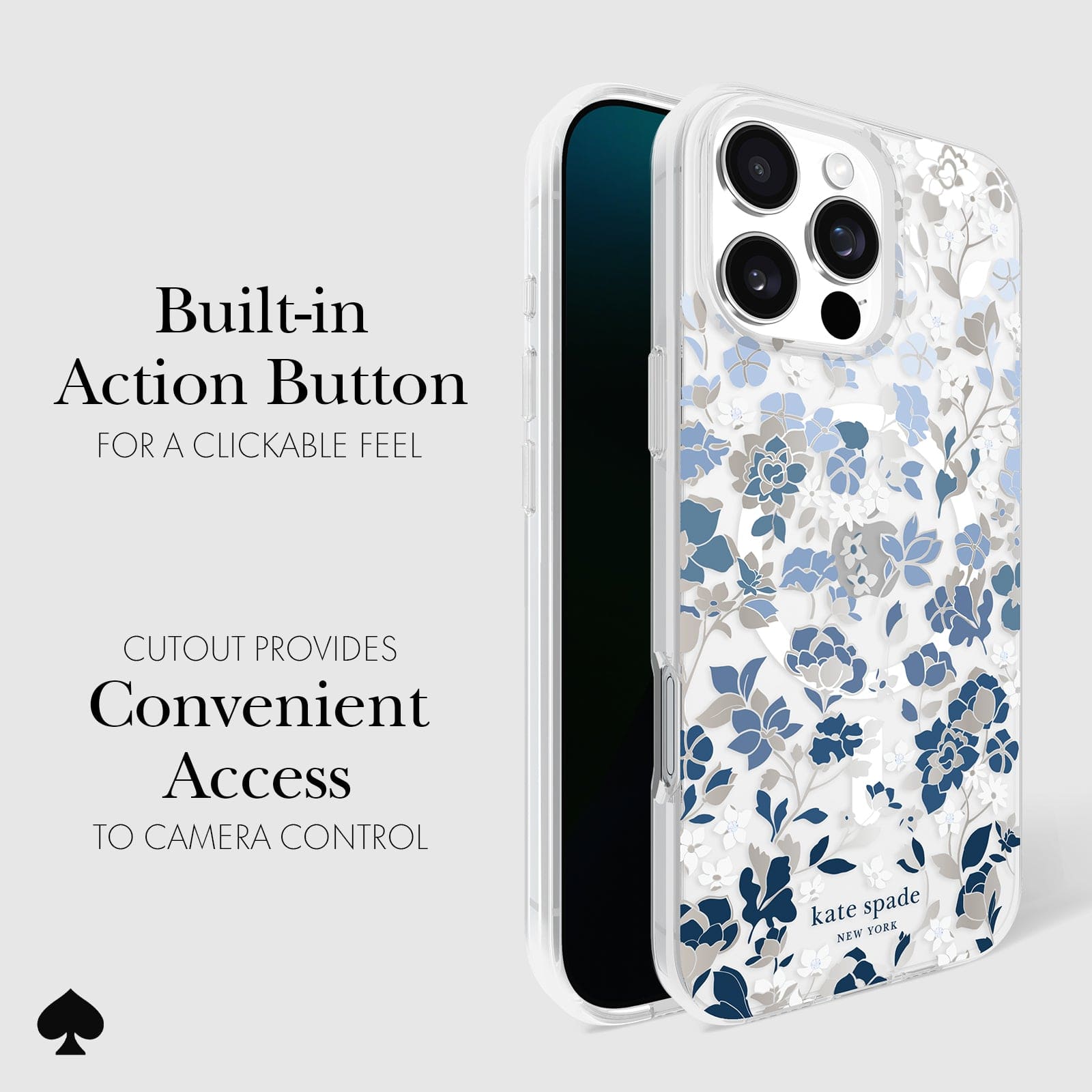kate spade new york Flowerbed Blue MagSafe - iPhone 16 Pro Max