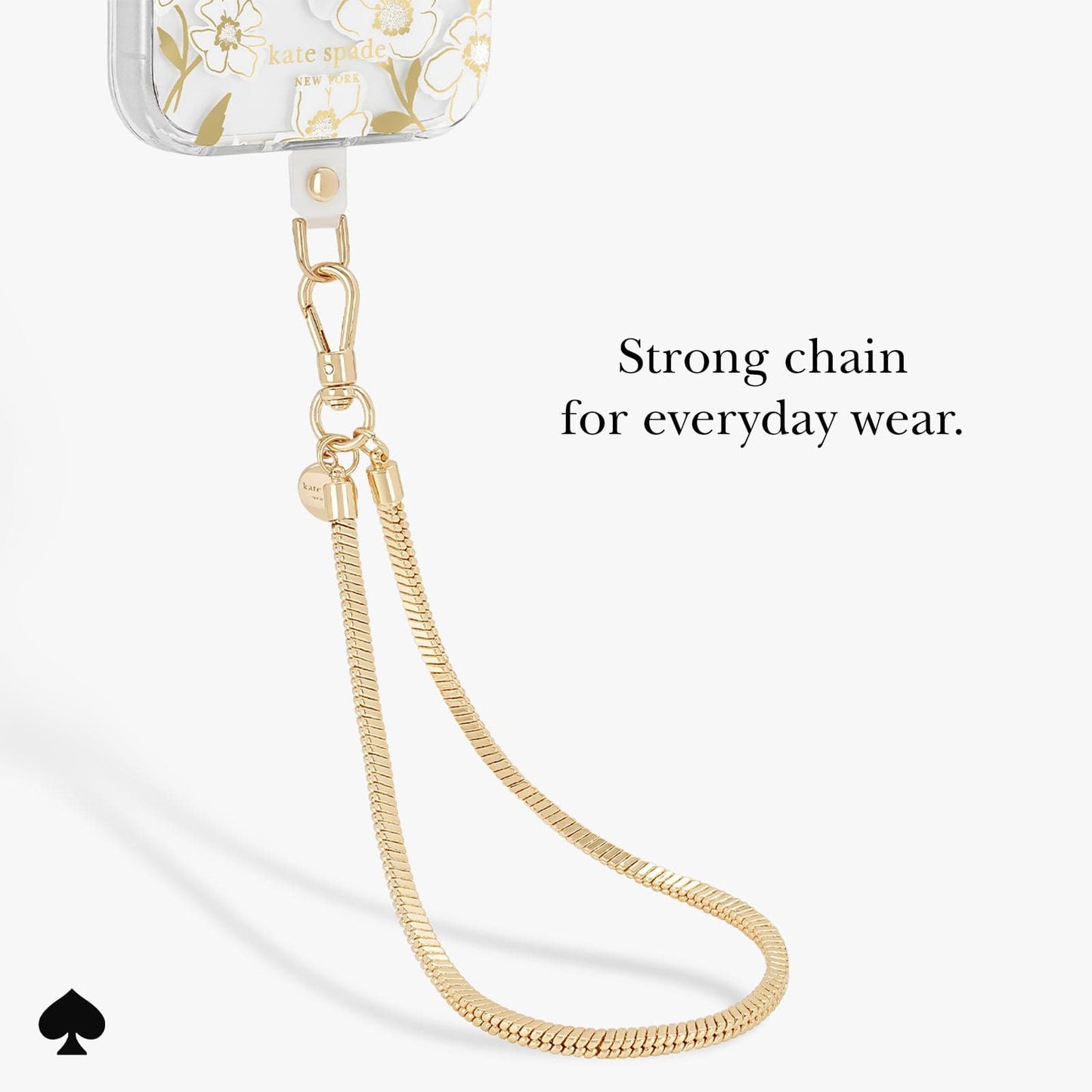 kate spade new york Heart of Gold Phone Charm